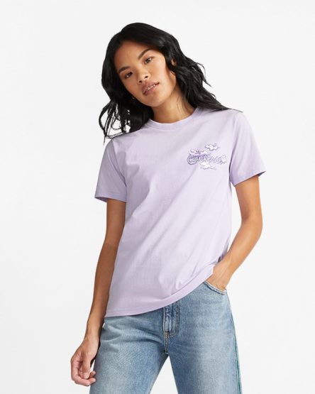 Women's Converse Dreamer Graphic T-Shirts Purple | AU 563E9B